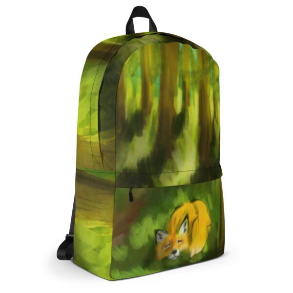 all-over-print-backpack-white-right-6ac5bbb2ab2b5.jpg Fox In A Forest - Backpack