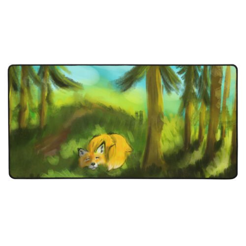 Fox In A Forest - Desk mat