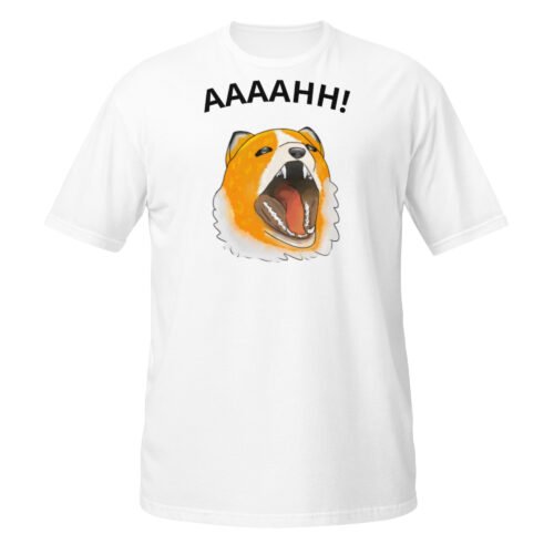 unisex-basic-softstyle-t-shirt-white-front-6ac5f786c984e.jpg Screaming Fox AAAH! - Short-Sleeve Unisex T-Shirt